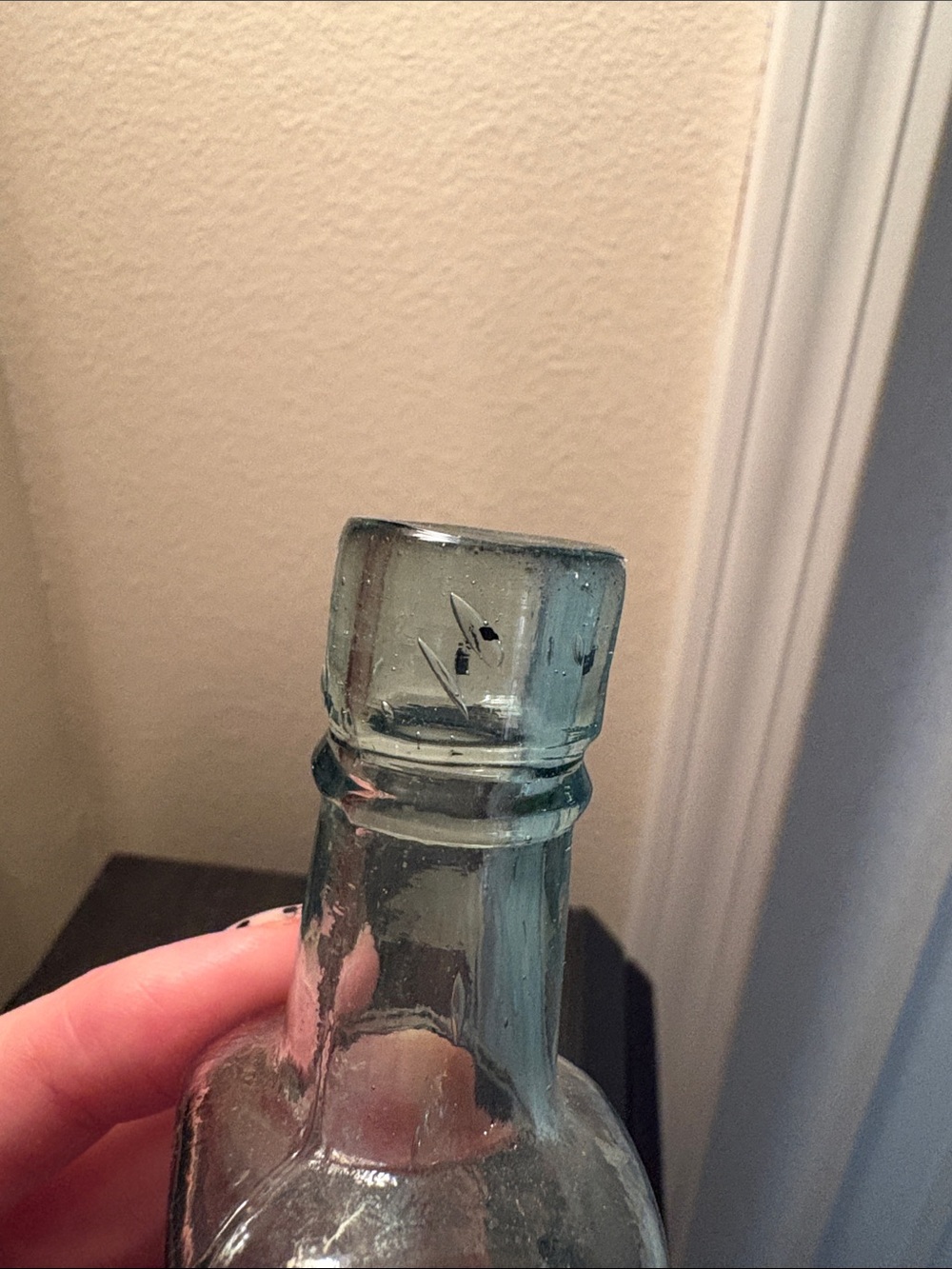 Vintage Aqua Granny’s Delicious Sauce Bottle from the UK. Great condition - Picture 9 of 10
